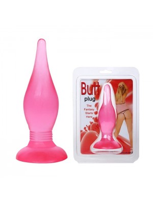 Anal Alıştırıcı Plug Pembe Renk Vantuzlu