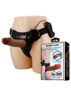 Testissiz İçi Boş Protez Titreşimli Melez Penis