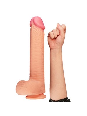 Yeni Nesil Çift Katmanlı 30cm Realistik Dev Dildo Kemerli Penis