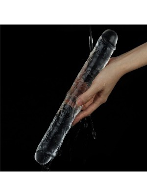 Şeffaf Çift Taraflı Realistik Dildo Anal Vajinal Penis