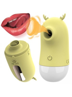 USB Şarjlı 5 Emme ve Dil Uyarım Fonksiyonlu Teknolojik Vibratör