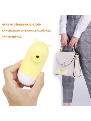 USB Şarjlı 5 Emme ve Dil Uyarım Fonksiyonlu Teknolojik Vibratör