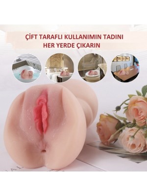 Gerçekçi 3D Anal & Vajinal Masturbatör