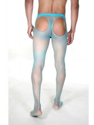 Erkek Fileli Transparan Külotlu Çorap