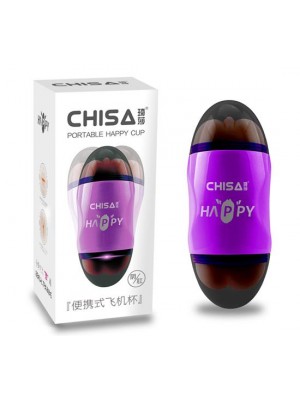 Happy Çift Girişli Portatif Suni Vajina Mastürbatör