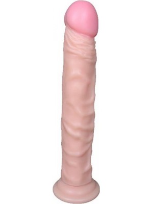 Testissiz 24cm Vantuzlu Uzun Dİldo