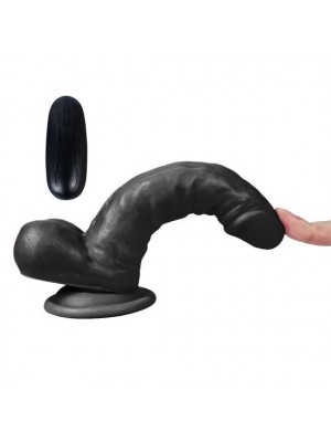 Titreşimli Zenci Et Dokulu Süper Dildo 17cm