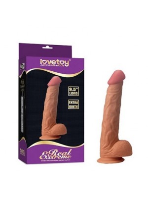 Uzun Orjinal Dokulu 24 Cm Realistik Dildo