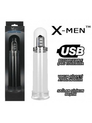X-Men Usb Şarjlı Otomatik Penis Pompası