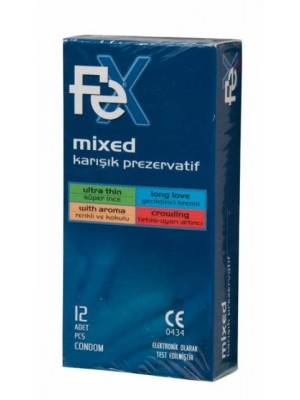 Fex Mixed / Karışık Aromalı 12'li Prezervatif